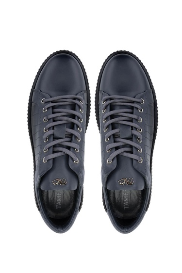  Tamer Tanca Erkek Hakiki Deri Gri Sneakers & Spor Ayakkabı