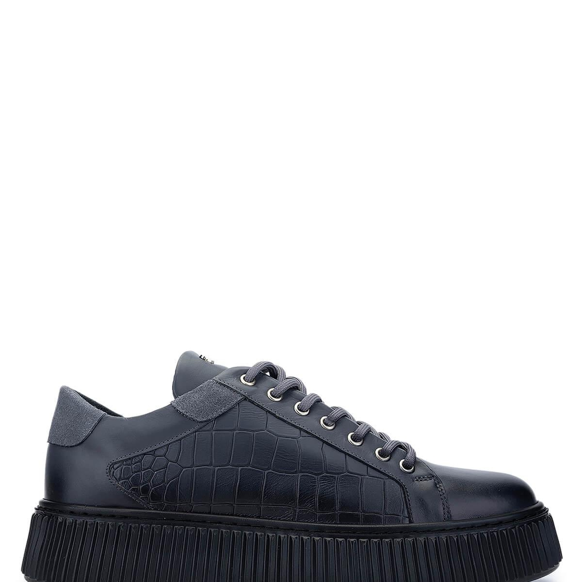 Tamer Tanca Erkek Hakiki Deri Gri Sneakers & Spor Ayakkabı