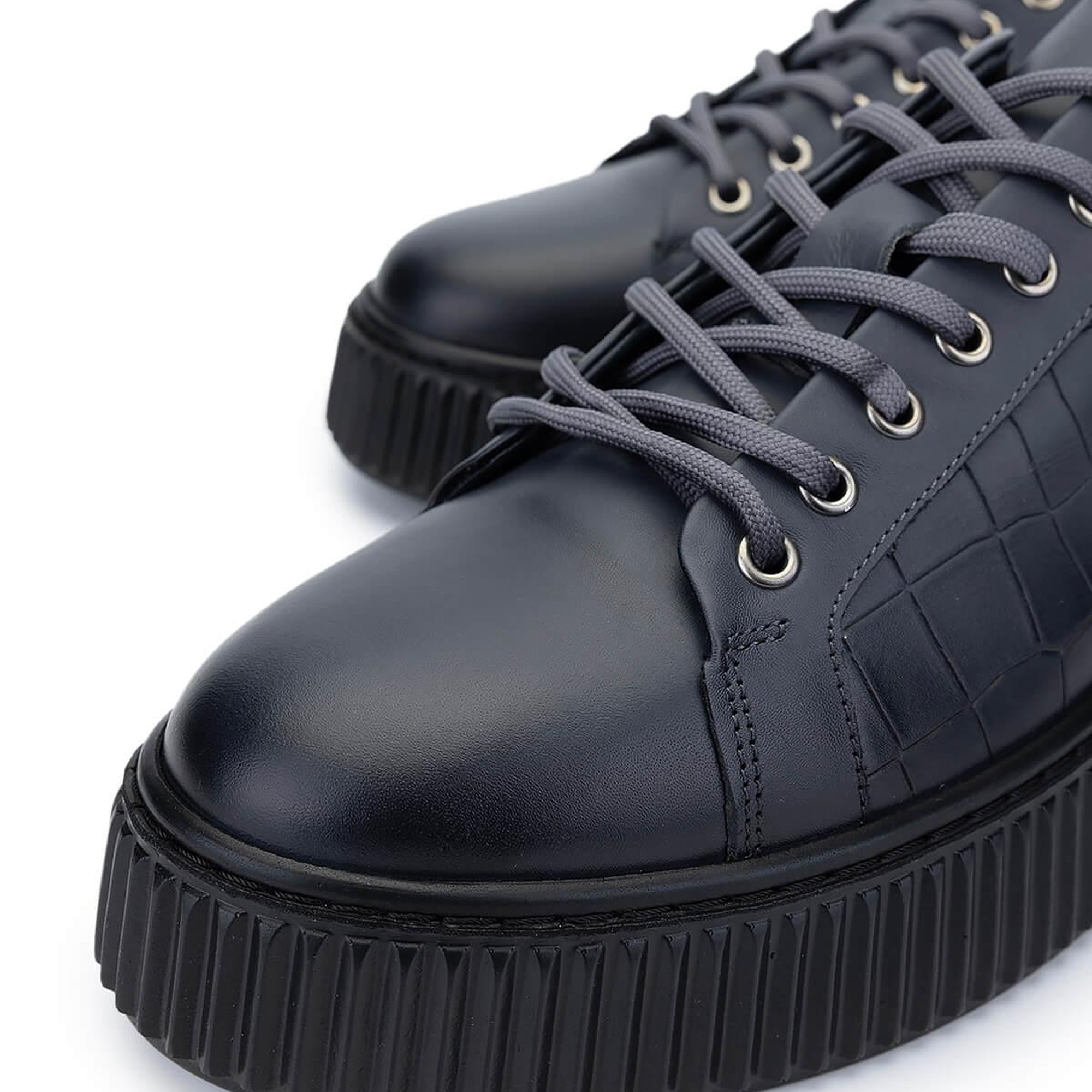 Tamer Tanca Erkek Hakiki Deri Gri Sneakers & Spor Ayakkabı