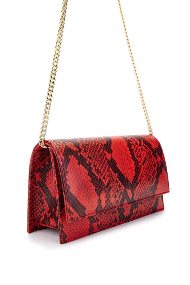  Tamer Tanca Kadın Hakiki Deri Kırmızı Omuz Çanta