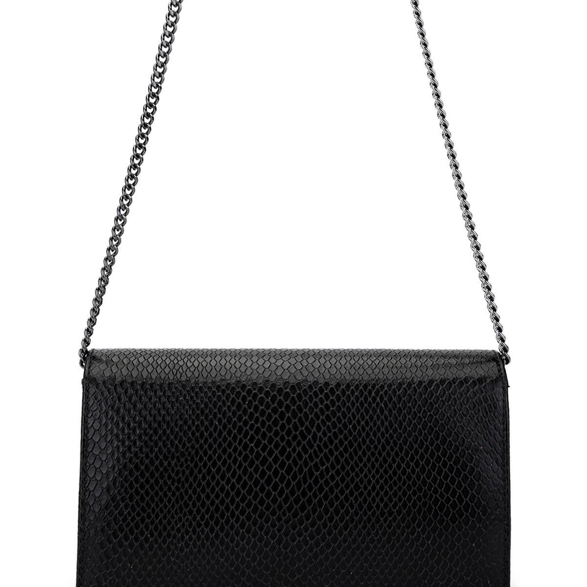 Tamer Tanca Kadın Hakiki Deri Siyah Omuz Çanta