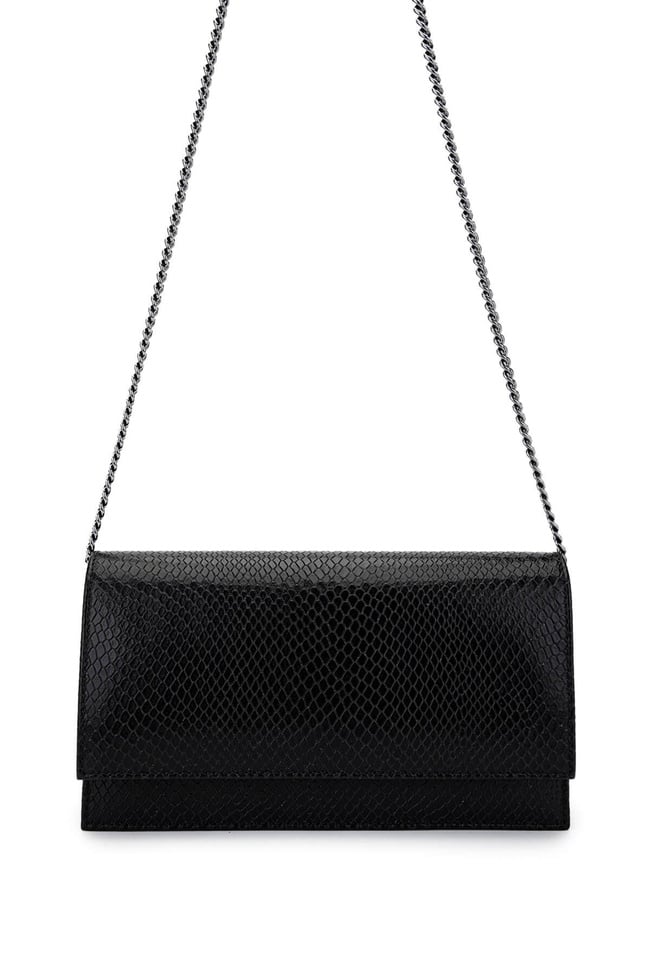  Tamer Tanca Kadın Hakiki Deri Siyah Omuz Çanta