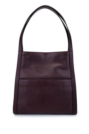  Tamer Tanca Kadın Hakiki Deri Bordo Omuz Çanta