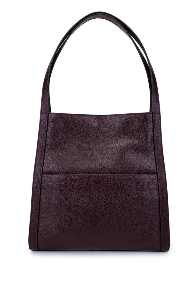  Tamer Tanca Kadın Hakiki Deri Bordo Omuz Çanta