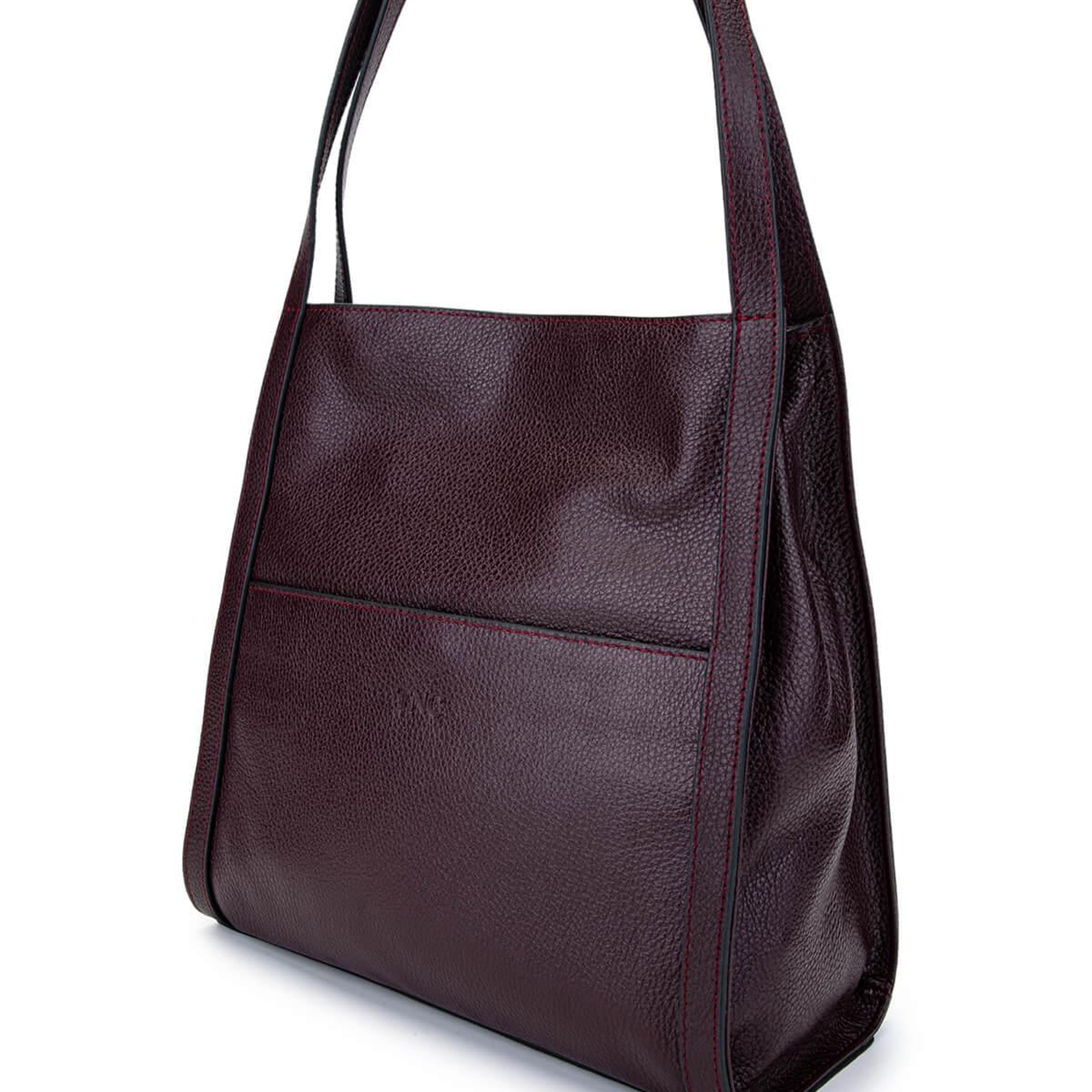 Tamer Tanca Kadın Hakiki Deri Bordo Omuz Çanta