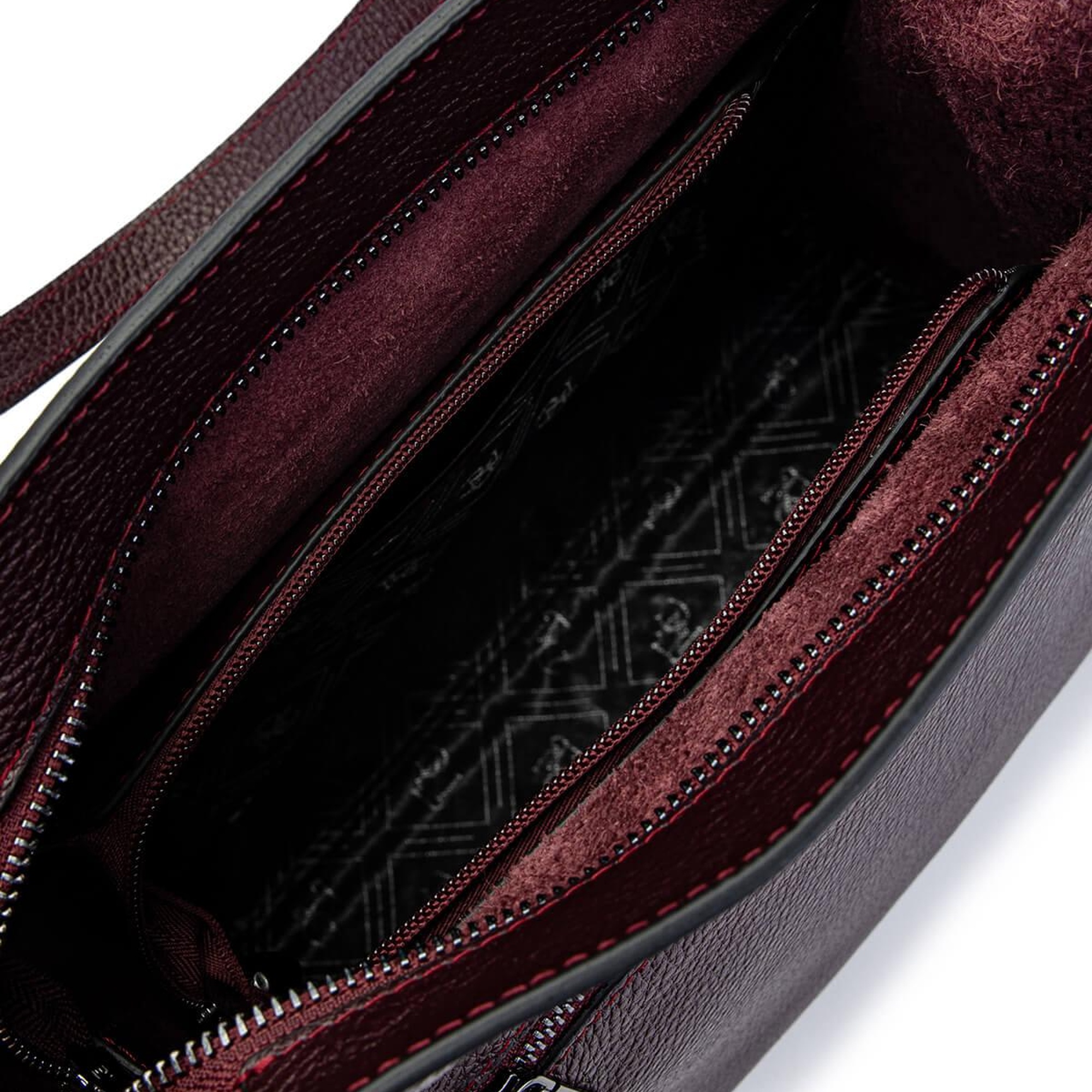 Tamer Tanca Kadın Hakiki Deri Bordo Omuz Çanta