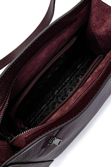  Tamer Tanca Kadın Hakiki Deri Bordo Omuz Çanta