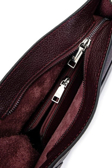  Tamer Tanca Kadın Hakiki Deri Bordo Omuz Çanta