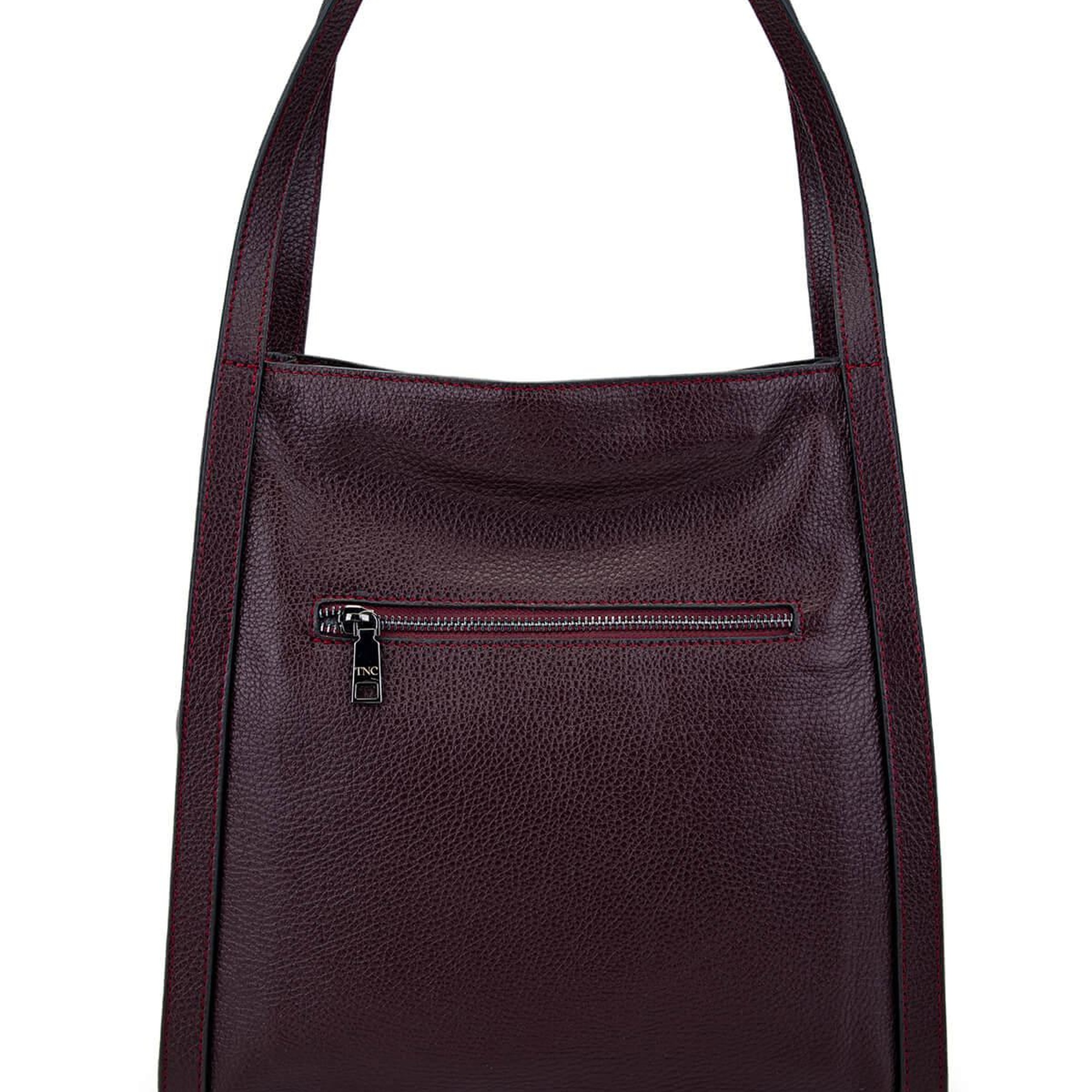 Tamer Tanca Kadın Hakiki Deri Bordo Omuz Çanta