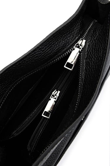  Tamer Tanca Kadın Hakiki Deri Siyah Floter Omuz Çanta