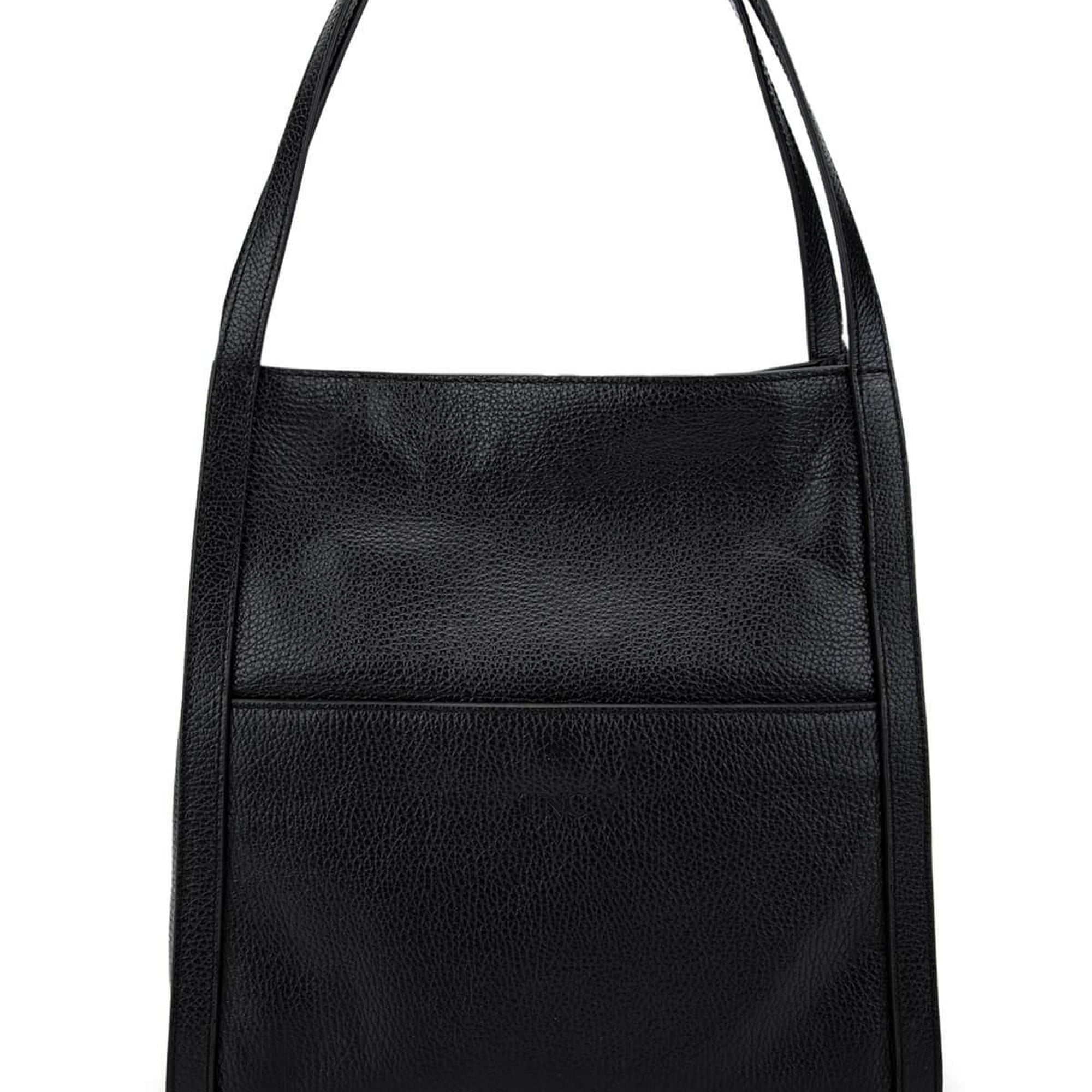 Tamer Tanca Kadın Hakiki Deri Siyah Floter Omuz Çanta