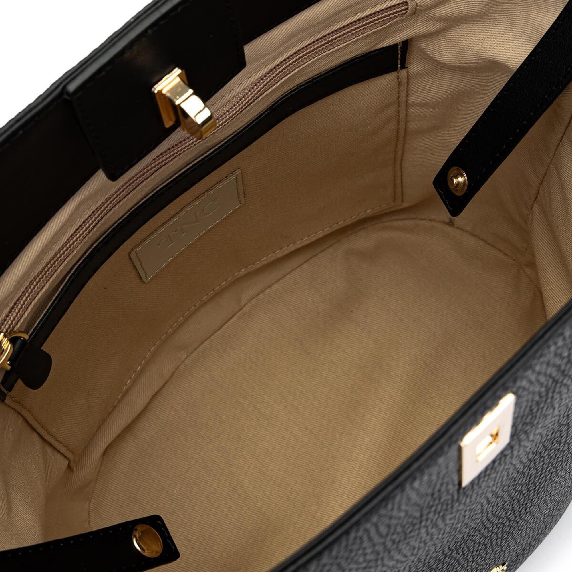 Tamer Tanca Kadın Hakiki Deri Siyah Floter Omuz Çanta