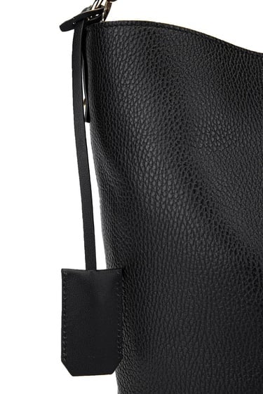  Tamer Tanca Kadın Hakiki Deri Siyah Floter Omuz Çanta