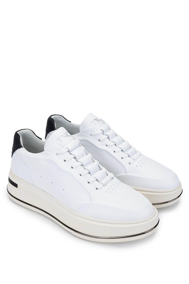  Tamer Tanca Erkek Hakiki Deri Beyaz Sneakers & Spor Ayakkabı