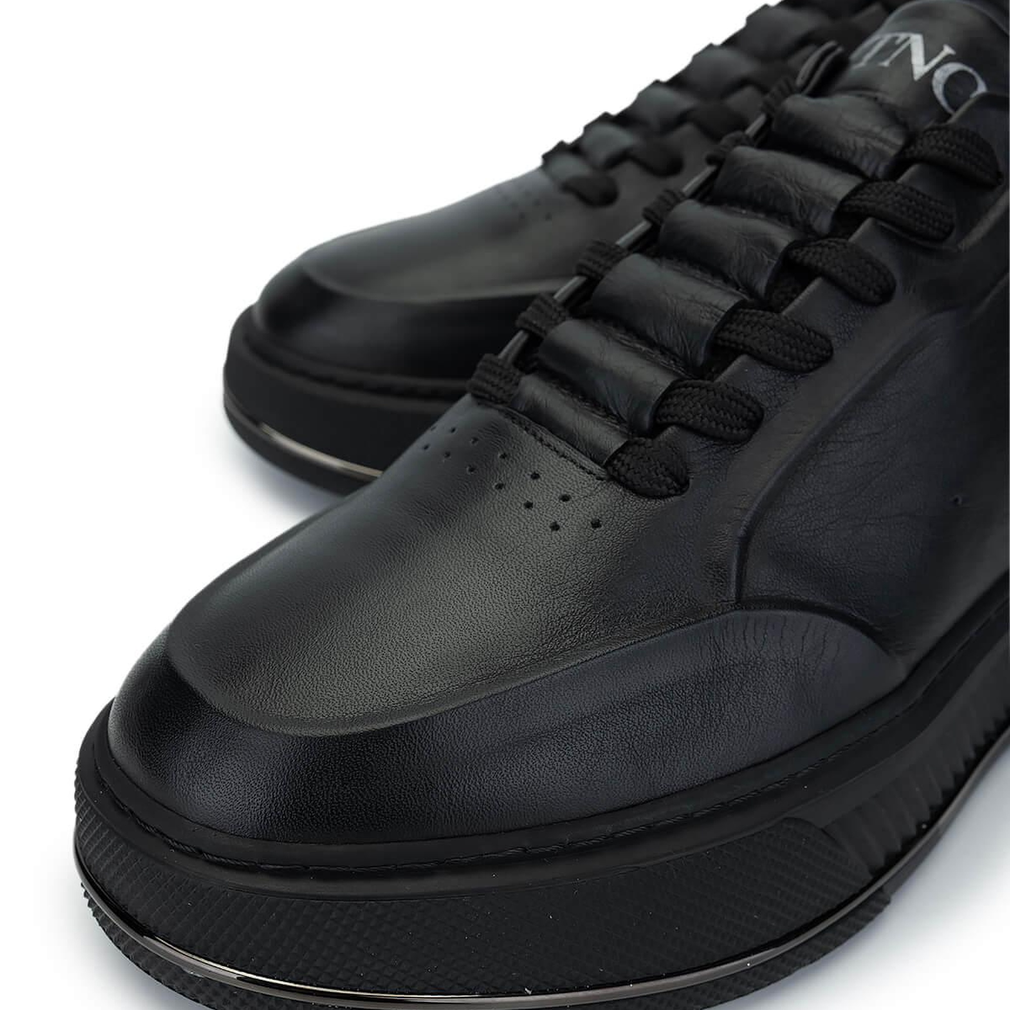 Tamer Tanca Erkek Hakiki Deri Siyah Sneakers & Spor Ayakkabı