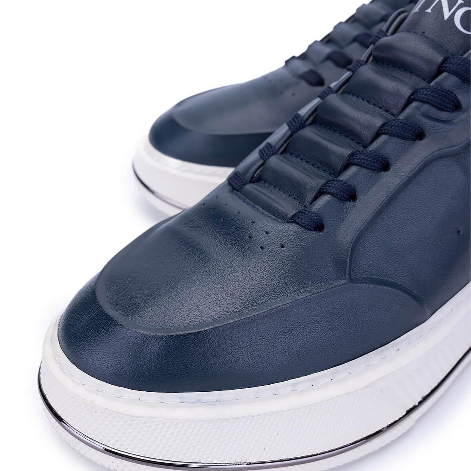 Tamer Tanca Erkek Hakiki Deri Lacivert Sneakers & Spor Ayakkabı