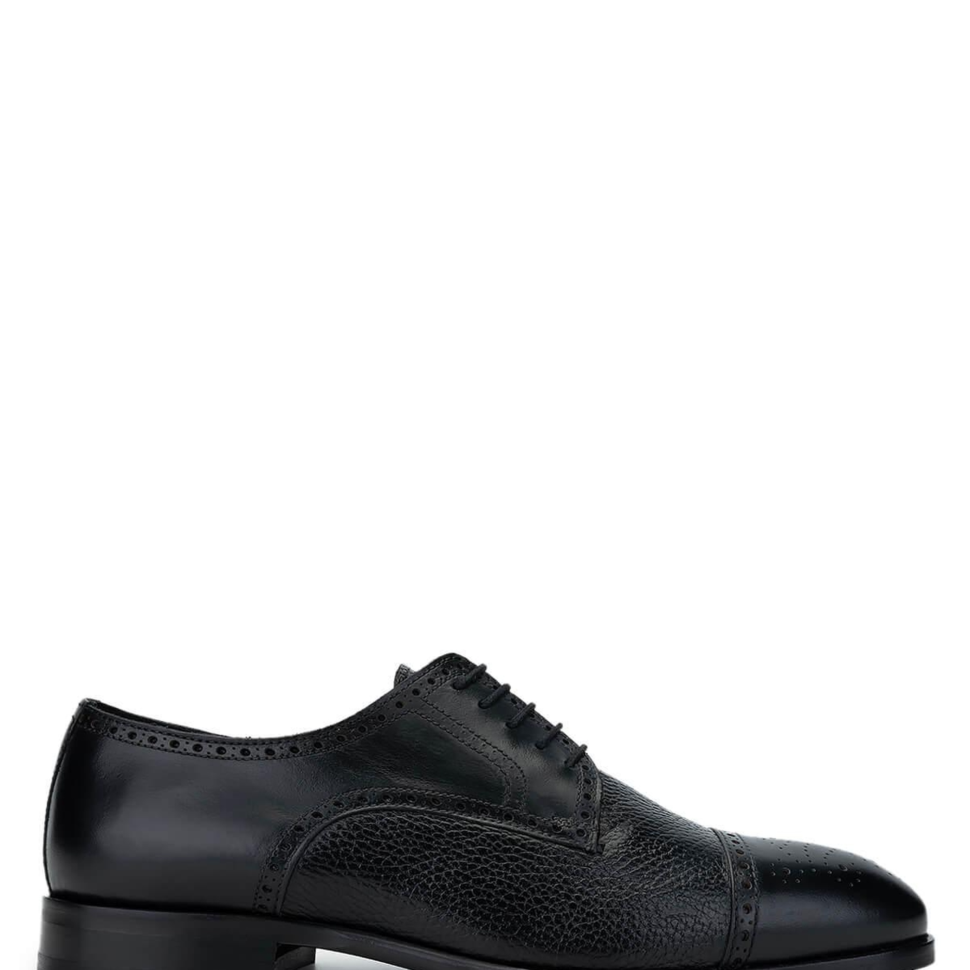 Tamer Tanca Erkek Hakiki Deri Siyah Klasik Ayakkabı