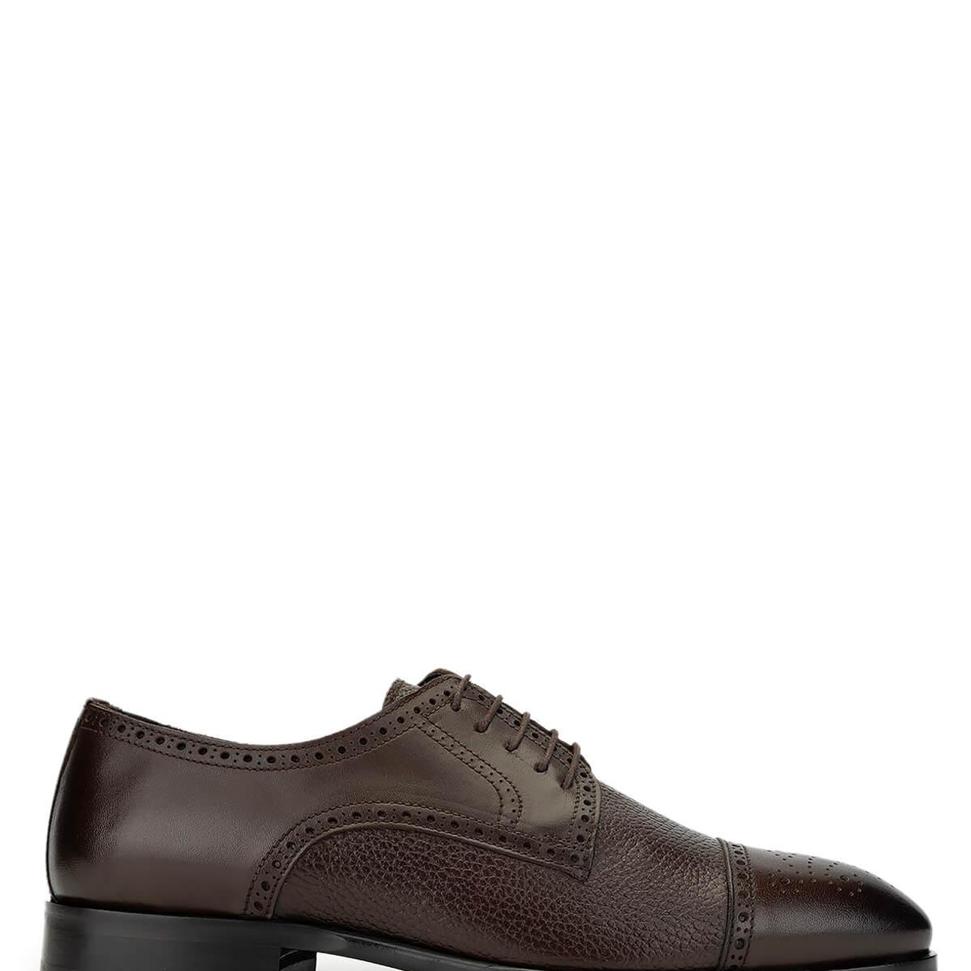 Tamer Tanca Erkek Hakiki Deri Kahverengi Klasik Ayakkabı