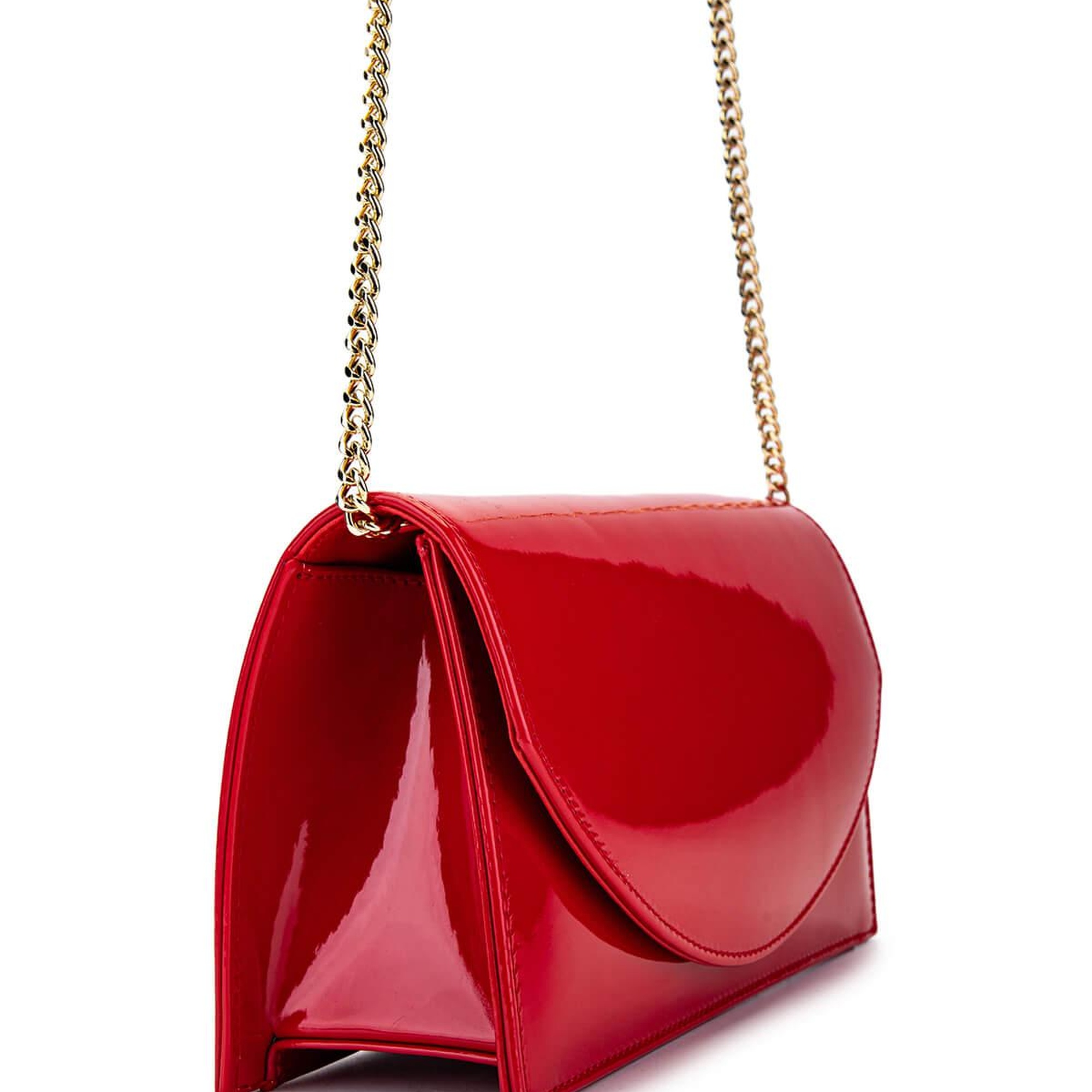 Tamer Tanca Kadın Vegan Kırmızı Rugan Omuz Çanta