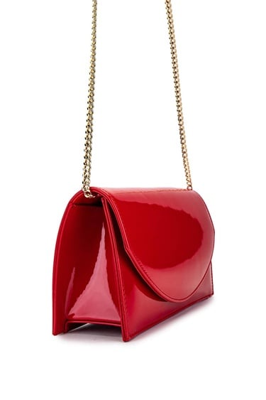  Tamer Tanca Kadın Vegan Kırmızı Rugan Omuz Çanta