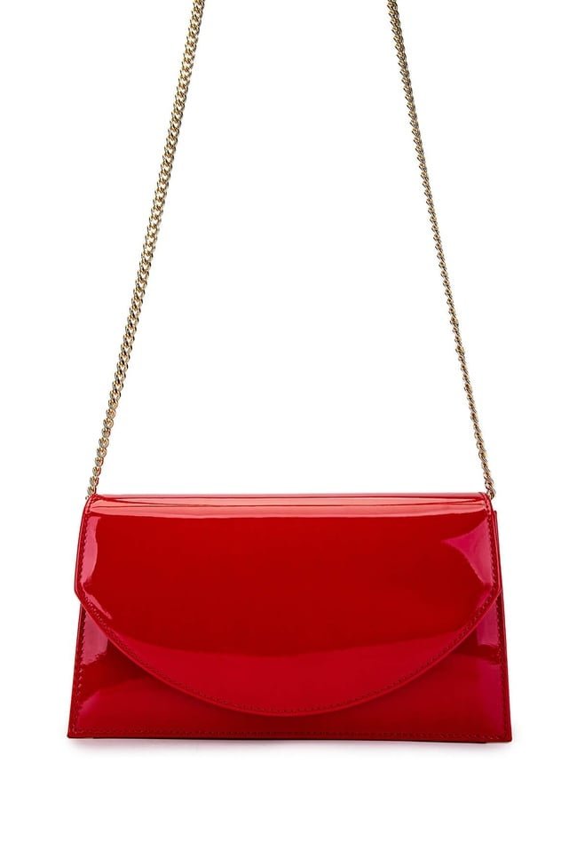  Tamer Tanca Kadın Vegan Kırmızı Rugan Omuz Çanta