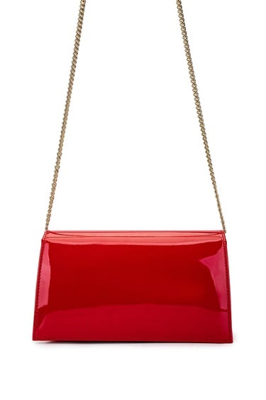  Tamer Tanca Kadın Vegan Kırmızı Rugan Omuz Çanta