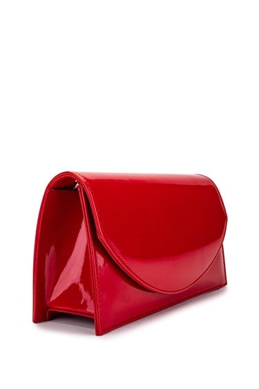  Tamer Tanca Kadın Vegan Kırmızı Rugan Omuz Çanta