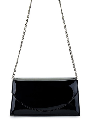  Tamer Tanca Kadın Vegan Siyah Rugan Omuz Çanta