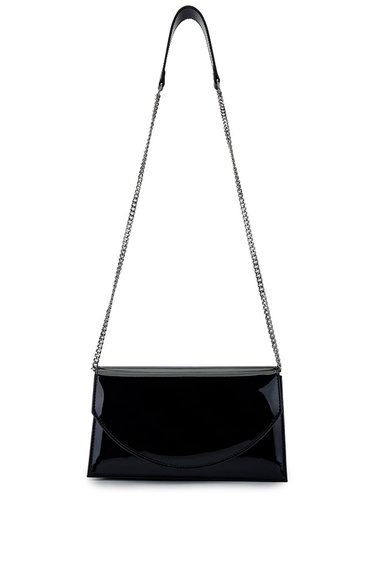  Tamer Tanca Kadın Vegan Siyah Rugan Omuz Çanta