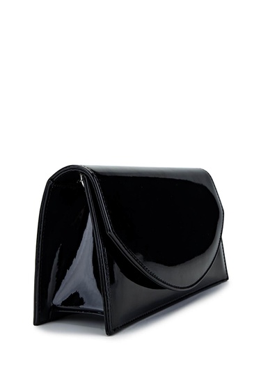  Tamer Tanca Kadın Vegan Siyah Rugan Omuz Çanta