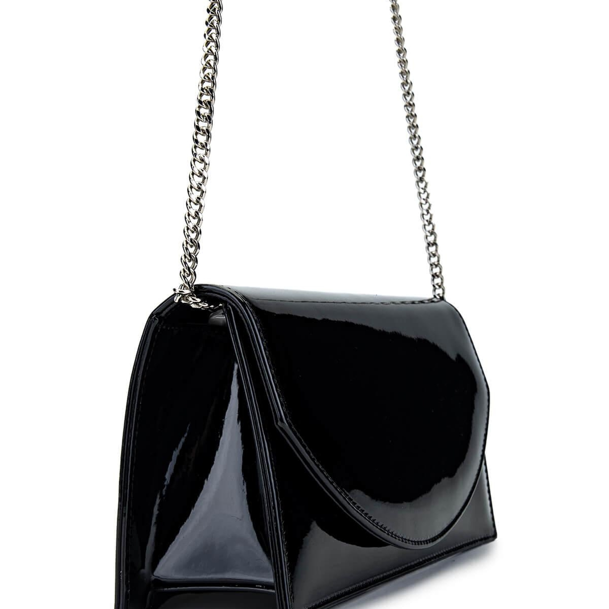 Tamer Tanca Kadın Vegan Siyah Rugan Omuz Çanta