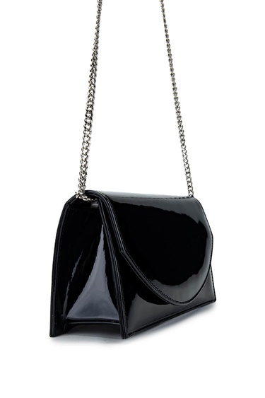  Tamer Tanca Kadın Vegan Siyah Rugan Omuz Çanta