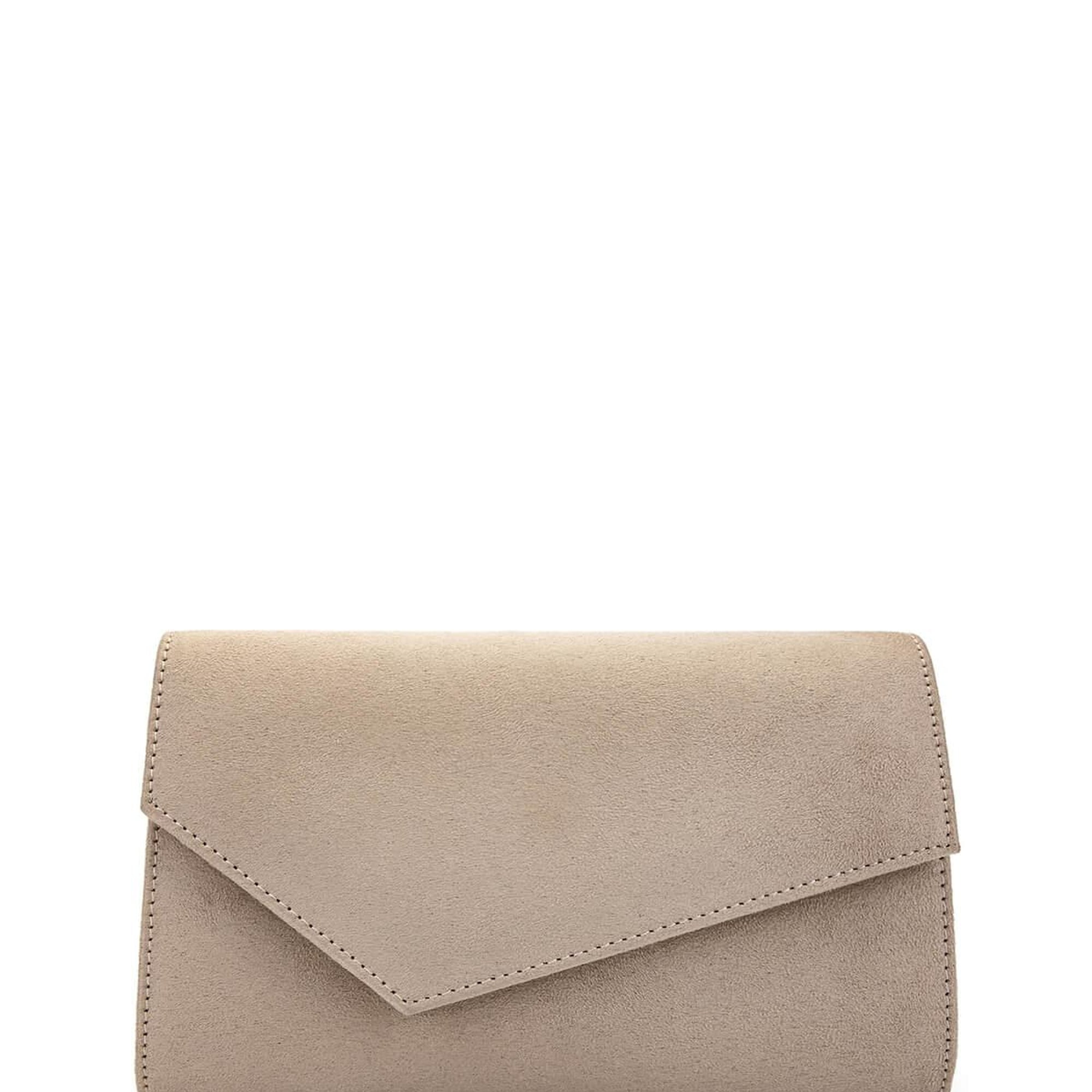 Tamer Tanca Kadın Vegan Bej Süet Omuz Çanta