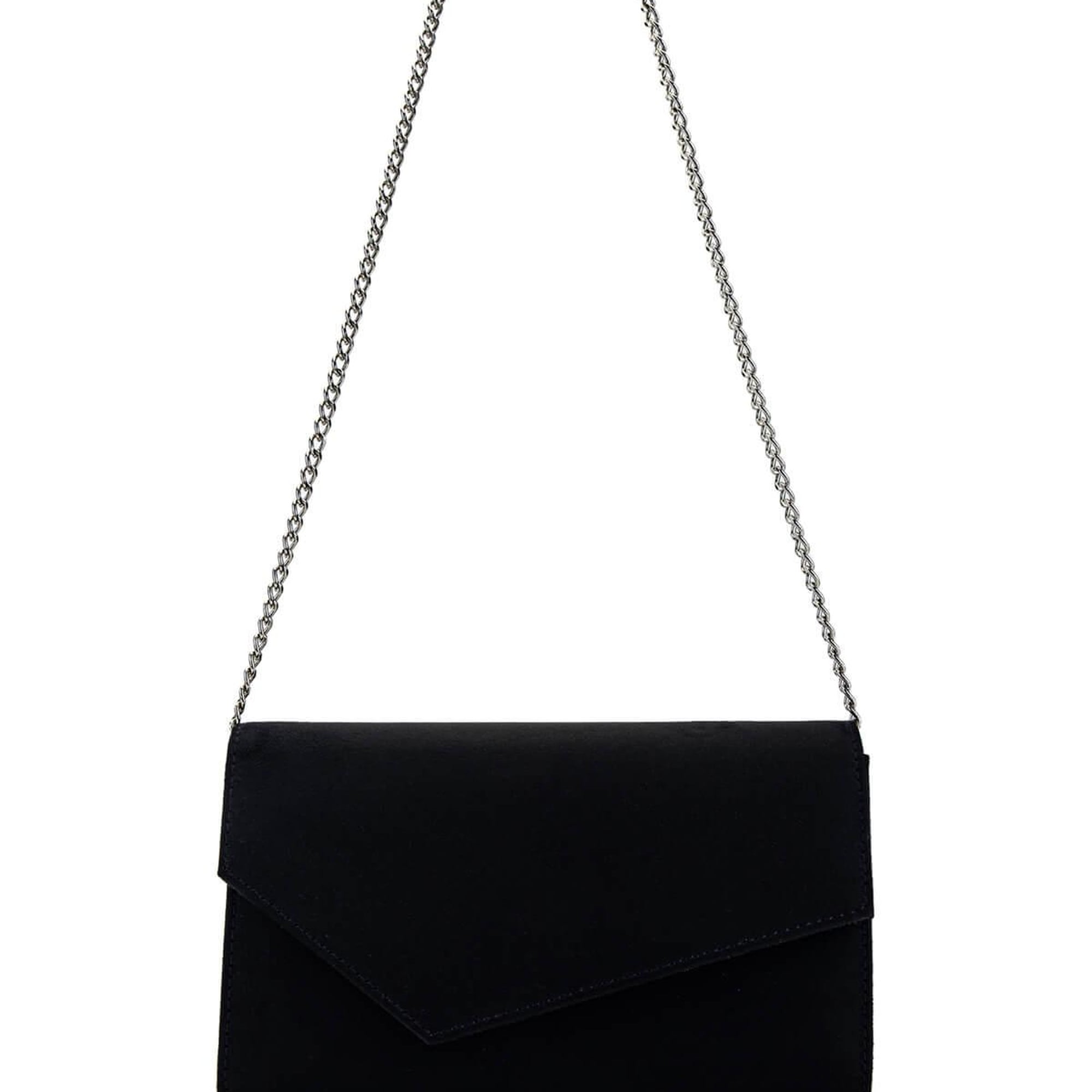 Tamer Tanca Kadın Vegan Siyah Süet Omuz Çanta