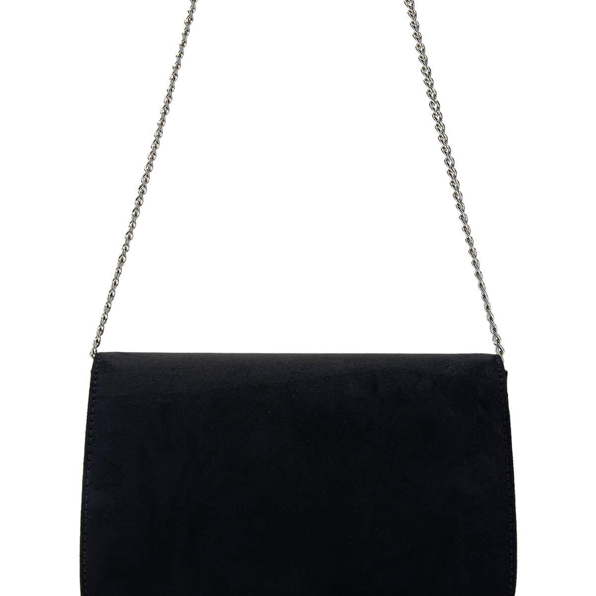 Tamer Tanca Kadın Vegan Siyah Süet Omuz Çanta