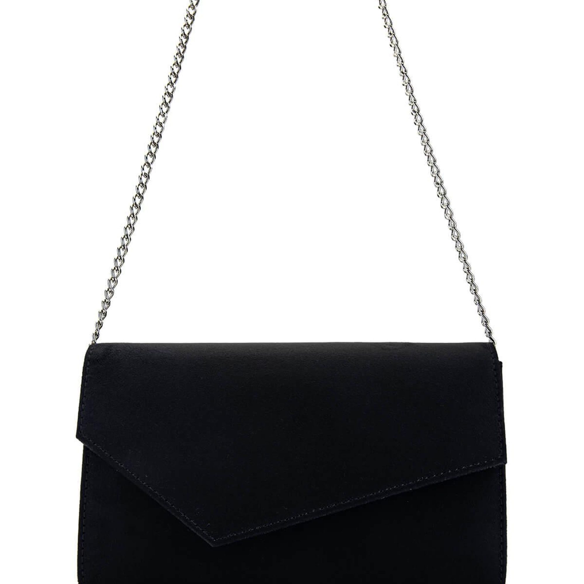 Tamer Tanca Kadın Vegan Siyah Süet Omuz Çanta