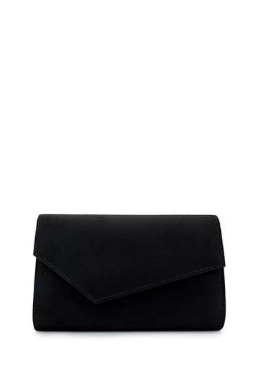  Tamer Tanca Kadın Vegan Siyah Süet Omuz Çanta