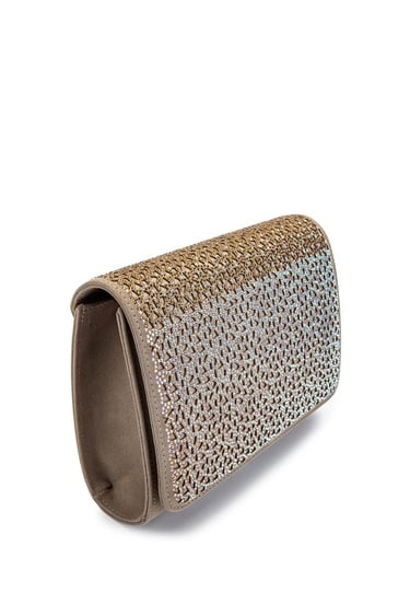  Tamer Tanca Kadın Vegan Bej Süet Omuz Çanta