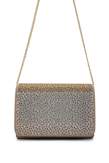  Tamer Tanca Kadın Vegan Bej Süet Omuz Çanta