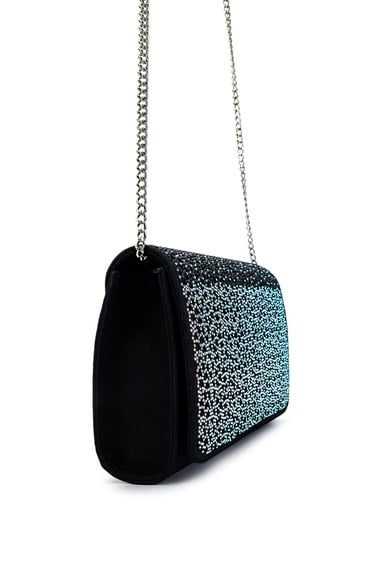  Tamer Tanca Kadın Vegan Siyah Süet Omuz Çanta