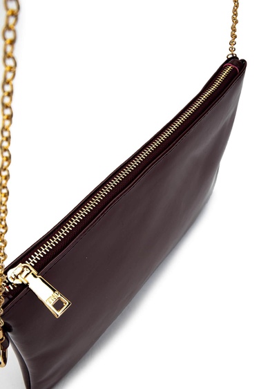  Tamer Tanca Kadın Vegan Bordo Rugan El Çantası