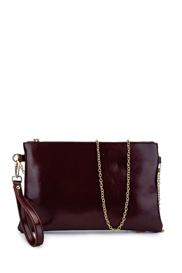  Tamer Tanca Kadın Vegan Bordo Rugan El Çantası