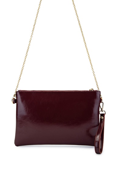  Tamer Tanca Kadın Vegan Bordo Rugan El Çantası