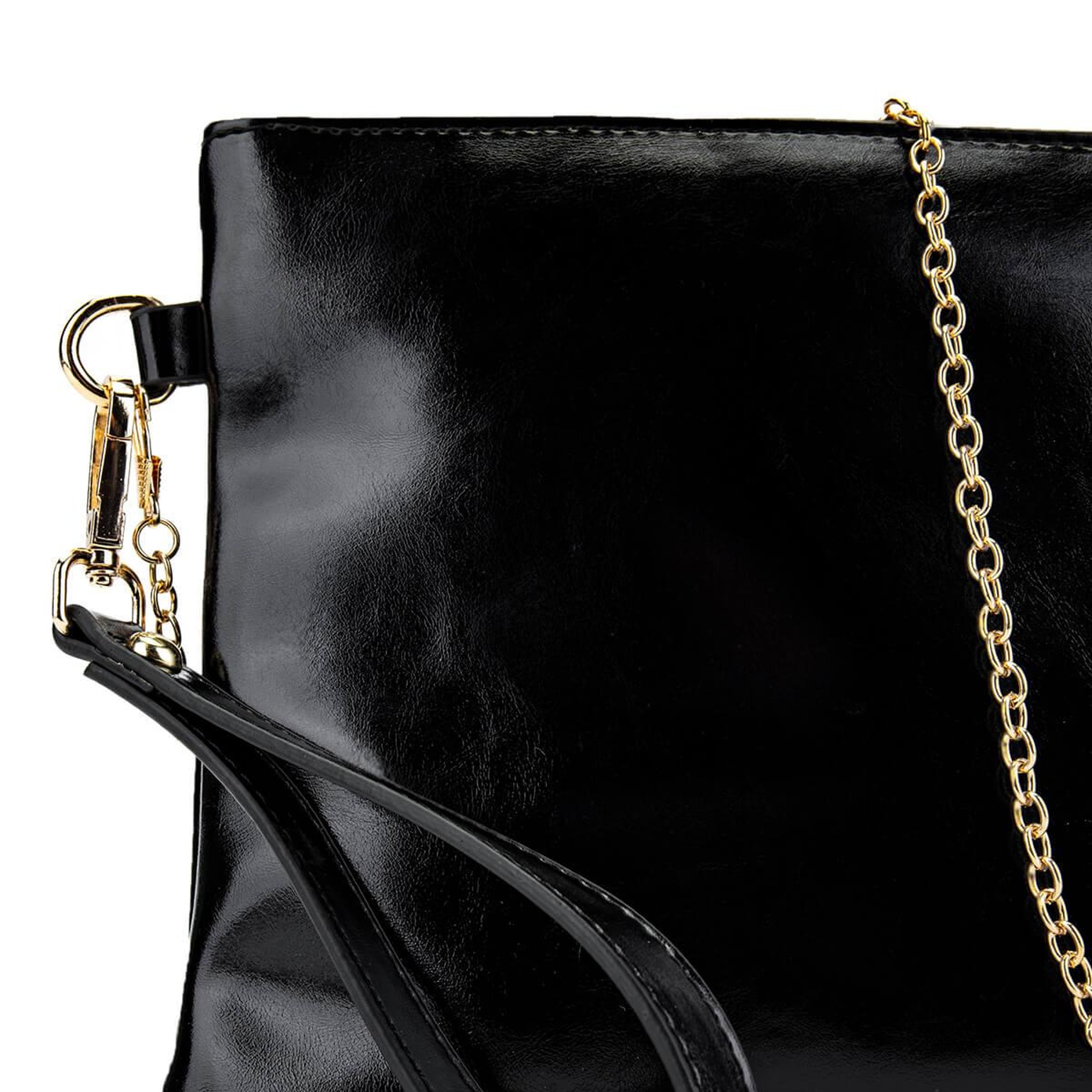 Tamer Tanca Kadın Vegan Siyah Rugan El Çantası