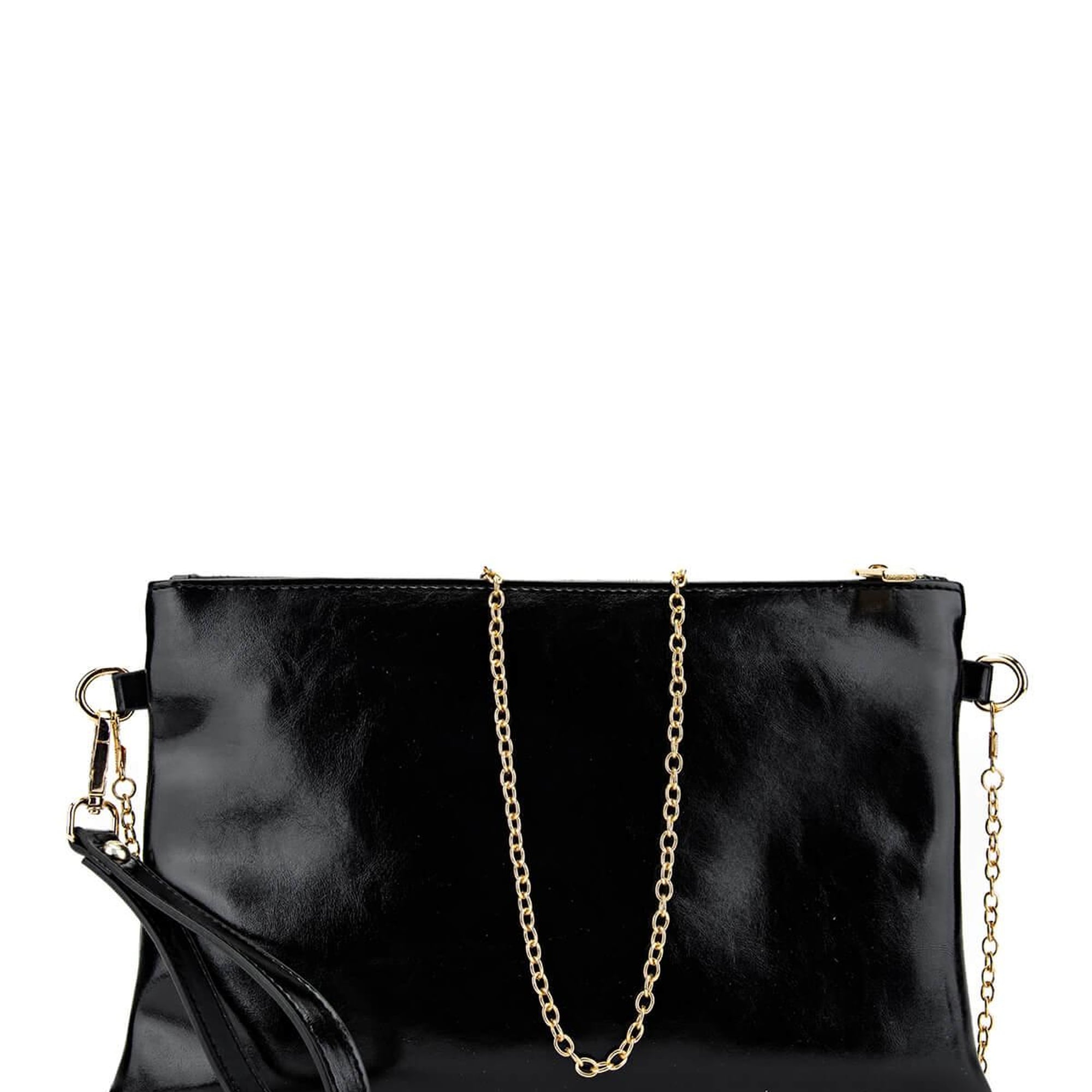 Tamer Tanca Kadın Vegan Siyah Rugan El Çantası