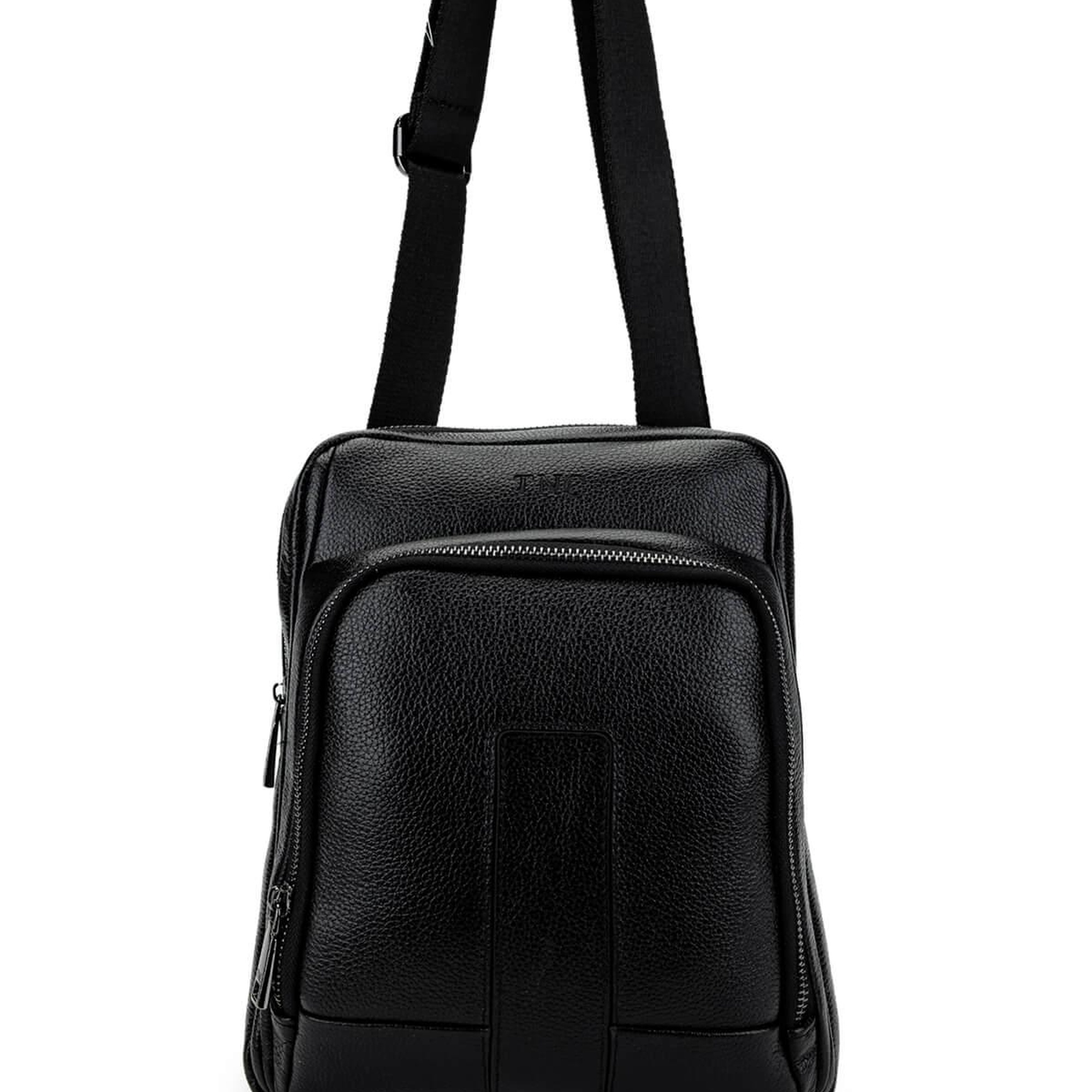 Tamer Tanca Erkek Hakiki Deri Siyah Postacı Çanta