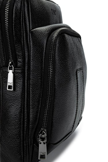  Tamer Tanca Erkek Hakiki Deri Siyah Postacı Çanta