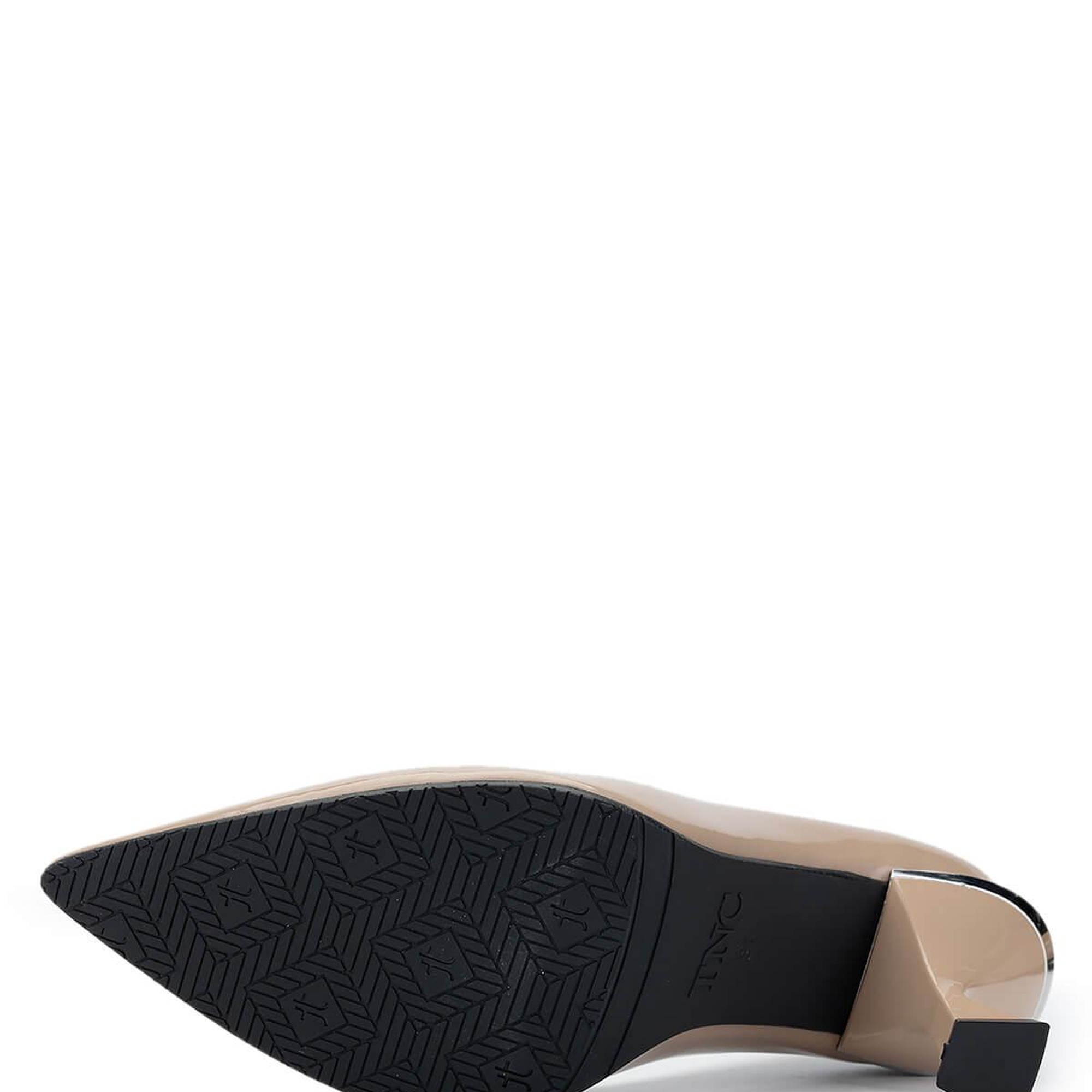 Tamer Tanca Kadın Hakiki Deri Bej Topuklu Ayakkabı