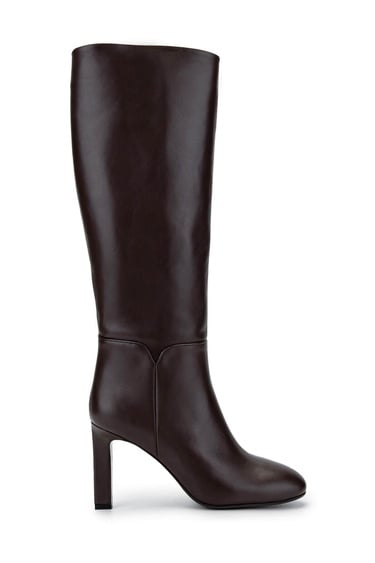  Tamer Tanca Kadın Hakiki Deri Kahverengi Klasik Çizme