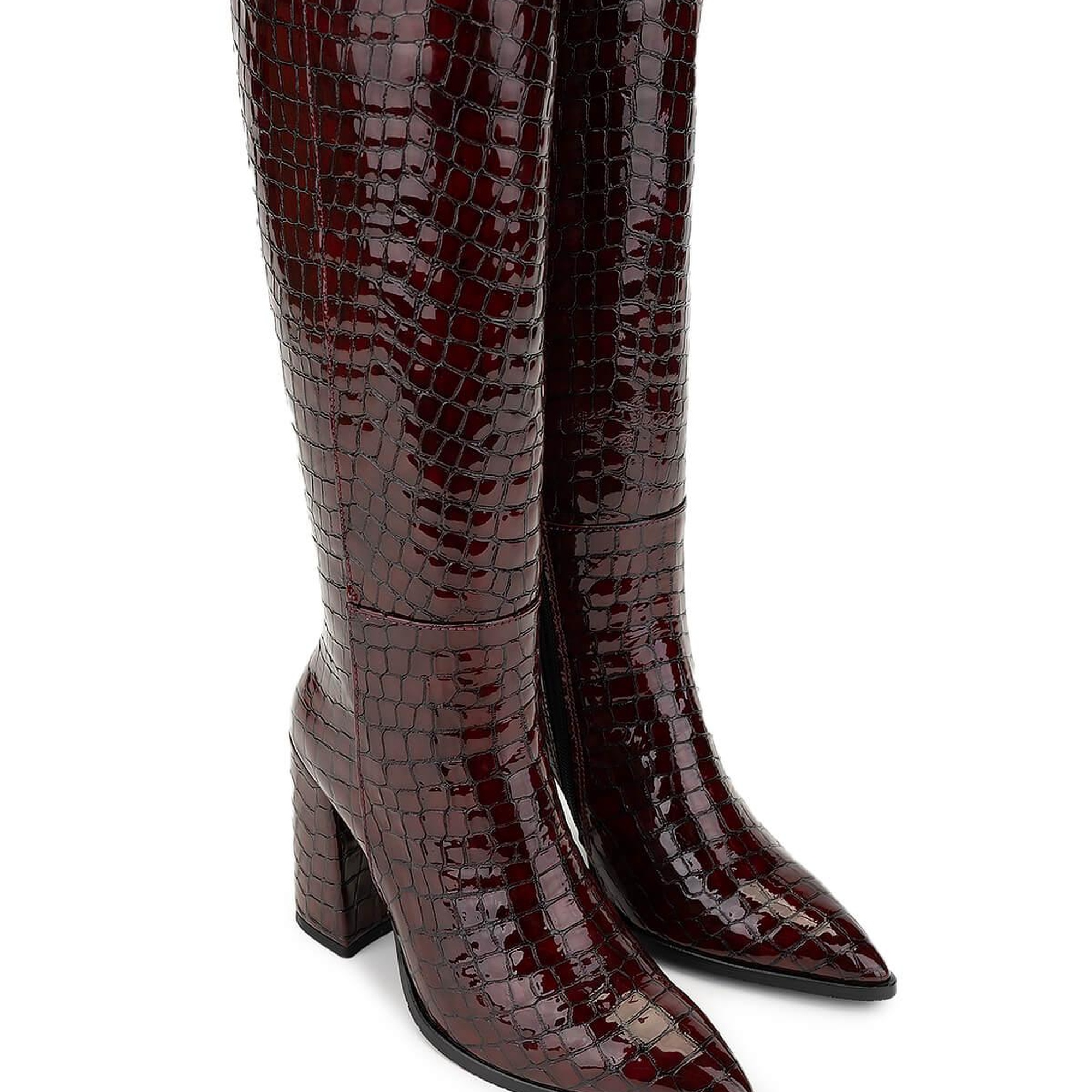 Tamer Tanca Kadın Hakiki Deri Bordo Casual Çizme